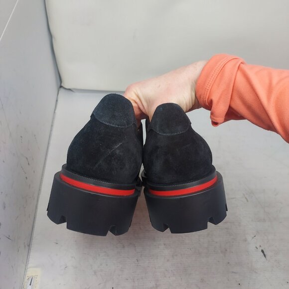 Christian Louboutin MENS Black Our Georges L Suede Lace Up Shoe - Picture 10 of 11